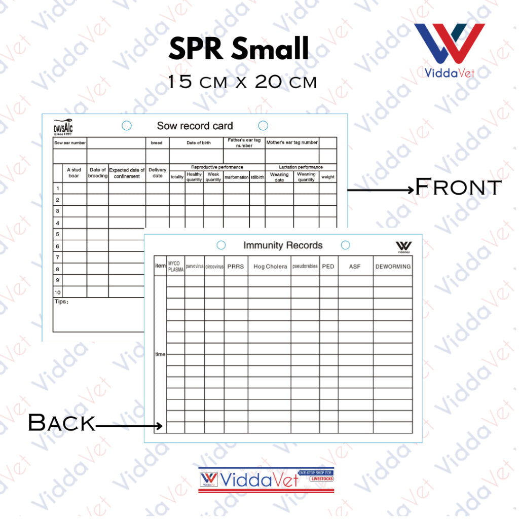 Sow Performance Card PVC