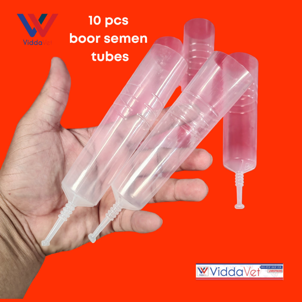 Boar Semen Transparent Tube 100ml 10pcs