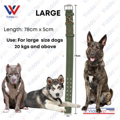 Army Green Dog Collar S/M/L (1pc)