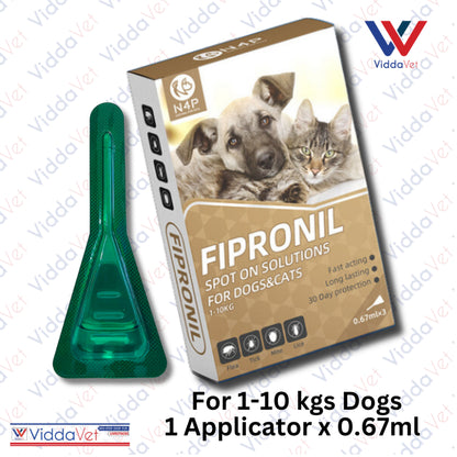 Fipronil Spot on for Tick, Fleas, Mites, Lice