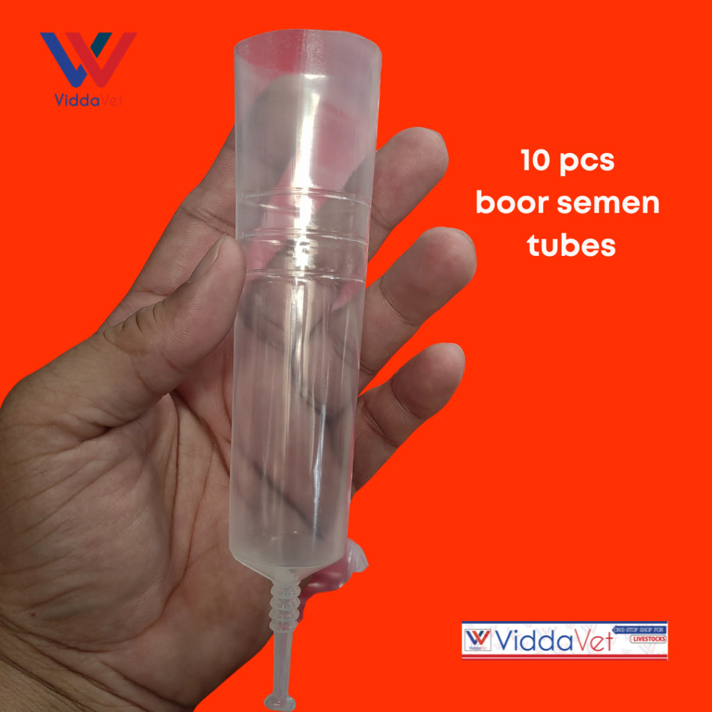 Boar Semen Transparent Tube 100ml 10pcs
