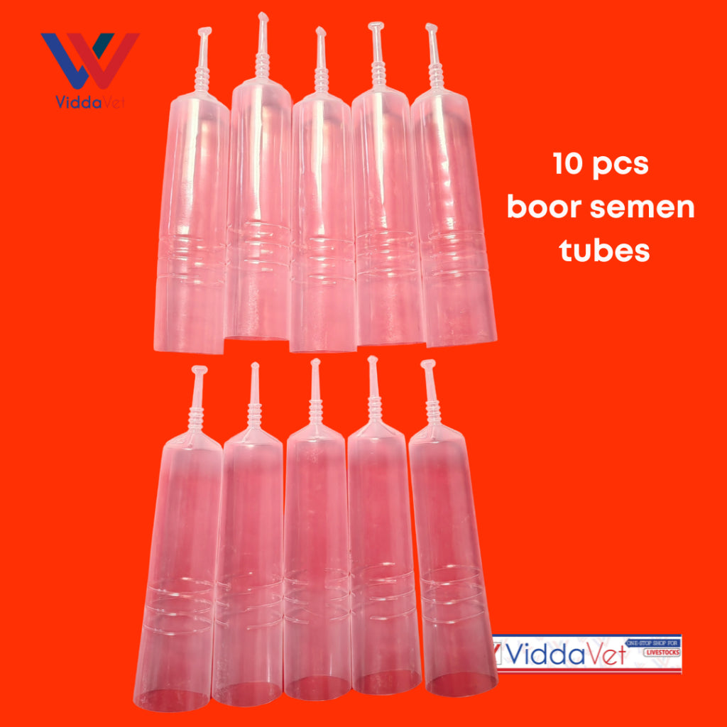 Boar Semen Transparent Tube 100ml 10pcs