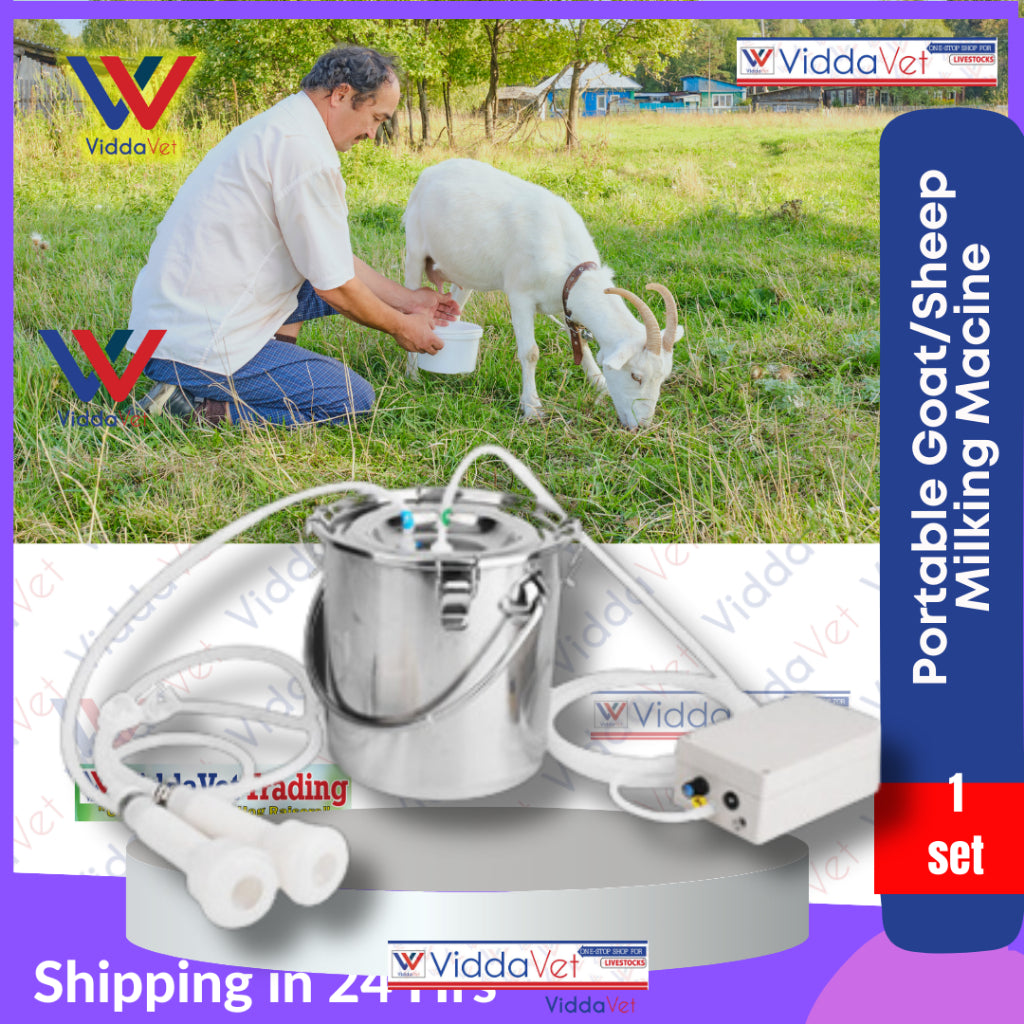 Goat Milking Machine 5L Automatic Vacuum Pump - Professional Livestock ...