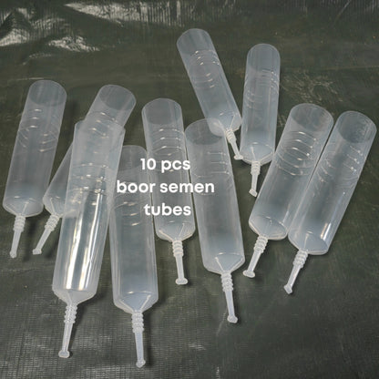 Boar Semen Transparent Tube 100ml 10pcs