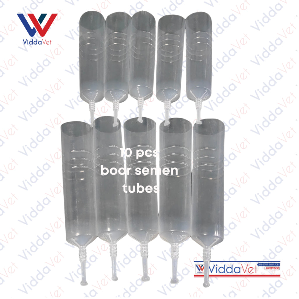 Boar Semen Transparent Tube 100ml 10pcs