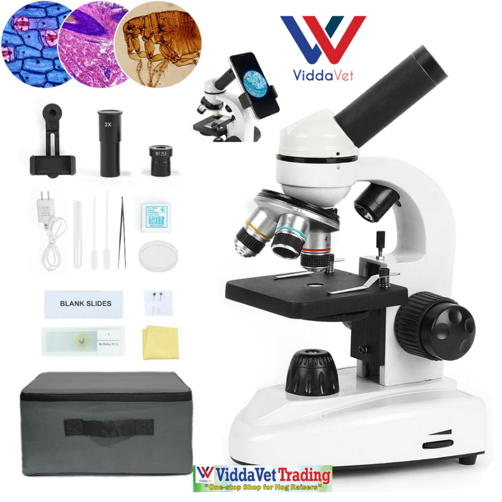 Professional Monocular Laboratory Microscope 100x-1000x Magnification ...