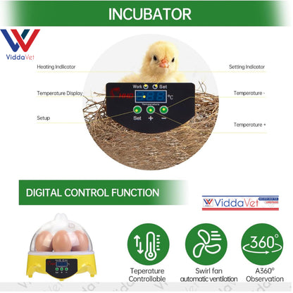 Manual Egg Incubator 7 Eggs Capacity