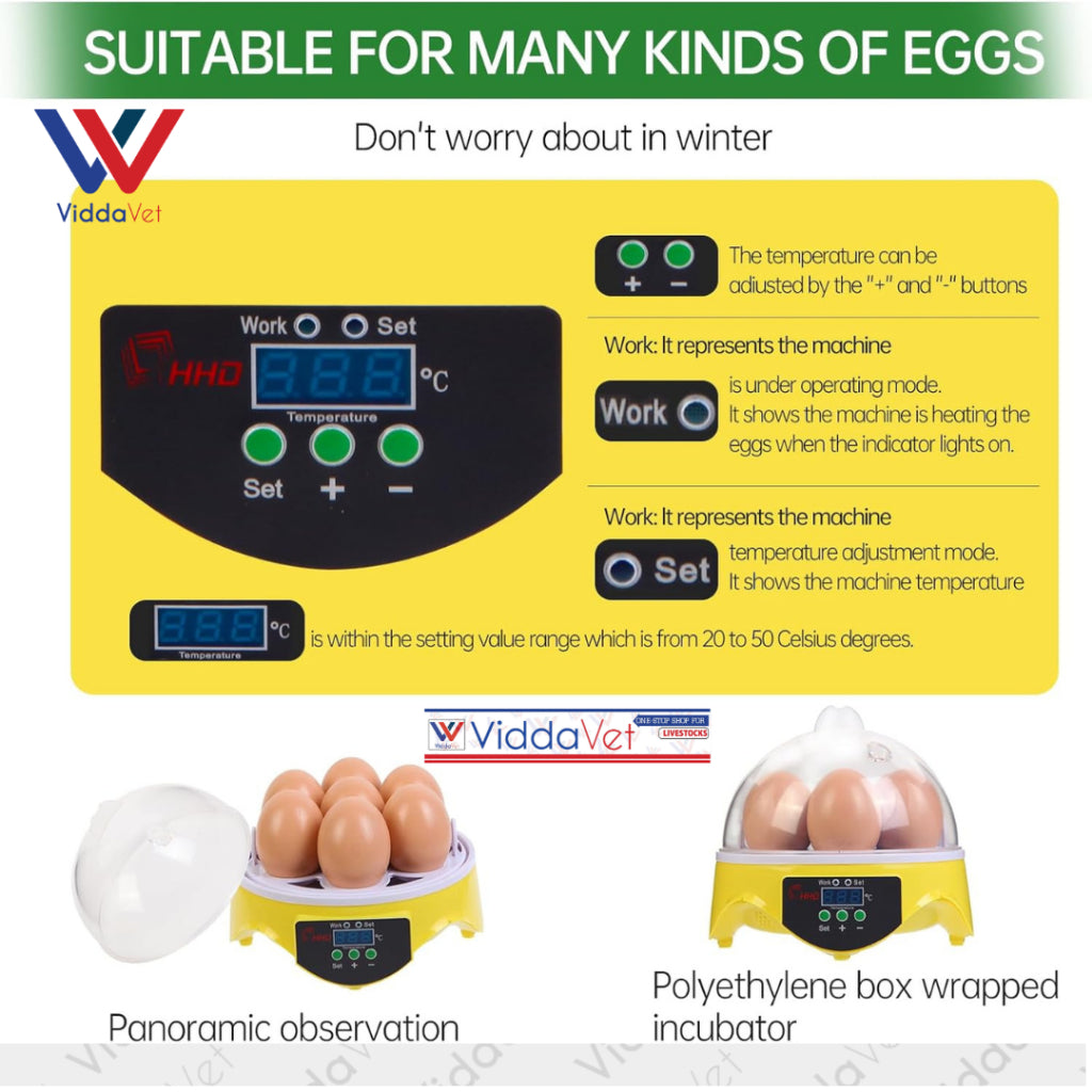 Manual Egg Incubator 7 Eggs Capacity