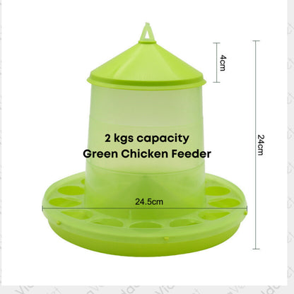 European Chicken Feeder with Legs 2kgs/4kgs