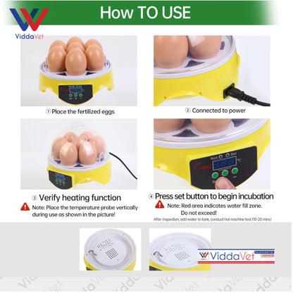 Manual Egg Incubator 7 Eggs Capacity