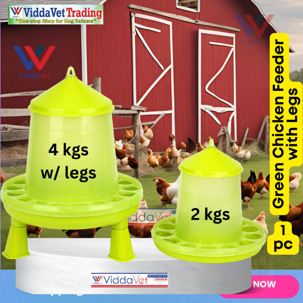 European Chicken Feeder with Legs 2kgs/4kgs