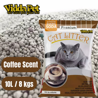 Premium Cat Litter Sand Coffee Scent 10L 8kgs