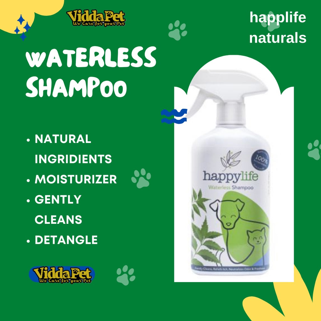 Happy Life Pet Waterless Shampoo for Pets 500ml