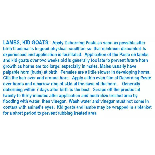 Dehorning Paste 110Grams