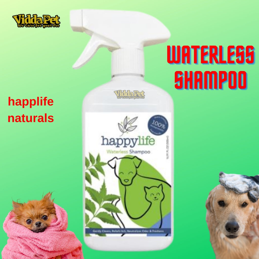Happy Life Pet Waterless Shampoo for Pets 500ml