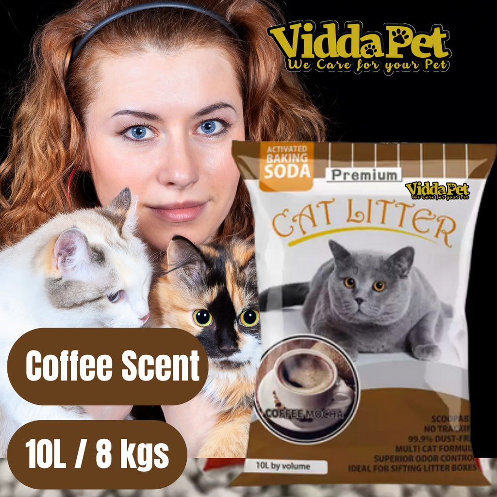 Premium Cat Litter Sand Coffee Scent 10L 8kgs