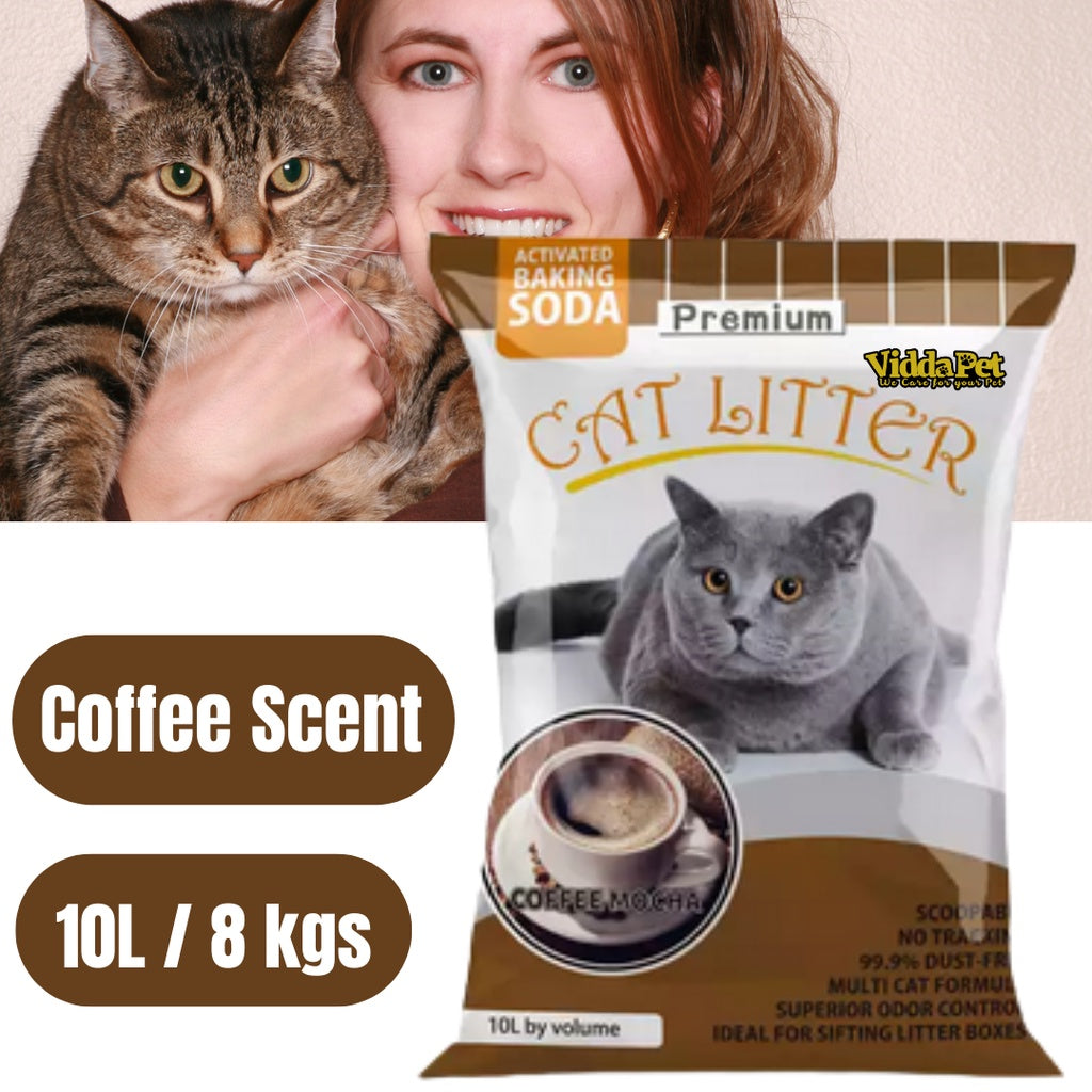Premium Cat Litter Sand Coffee Scent 10L 8kgs
