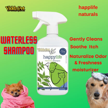 Happy Life Pet Waterless Shampoo for Pets 500ml
