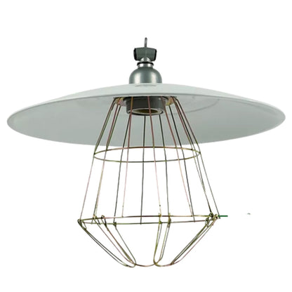 Metal Heat lamp shade with net + bulb guard brooder lamp brooder heat lamp with infrared bulb