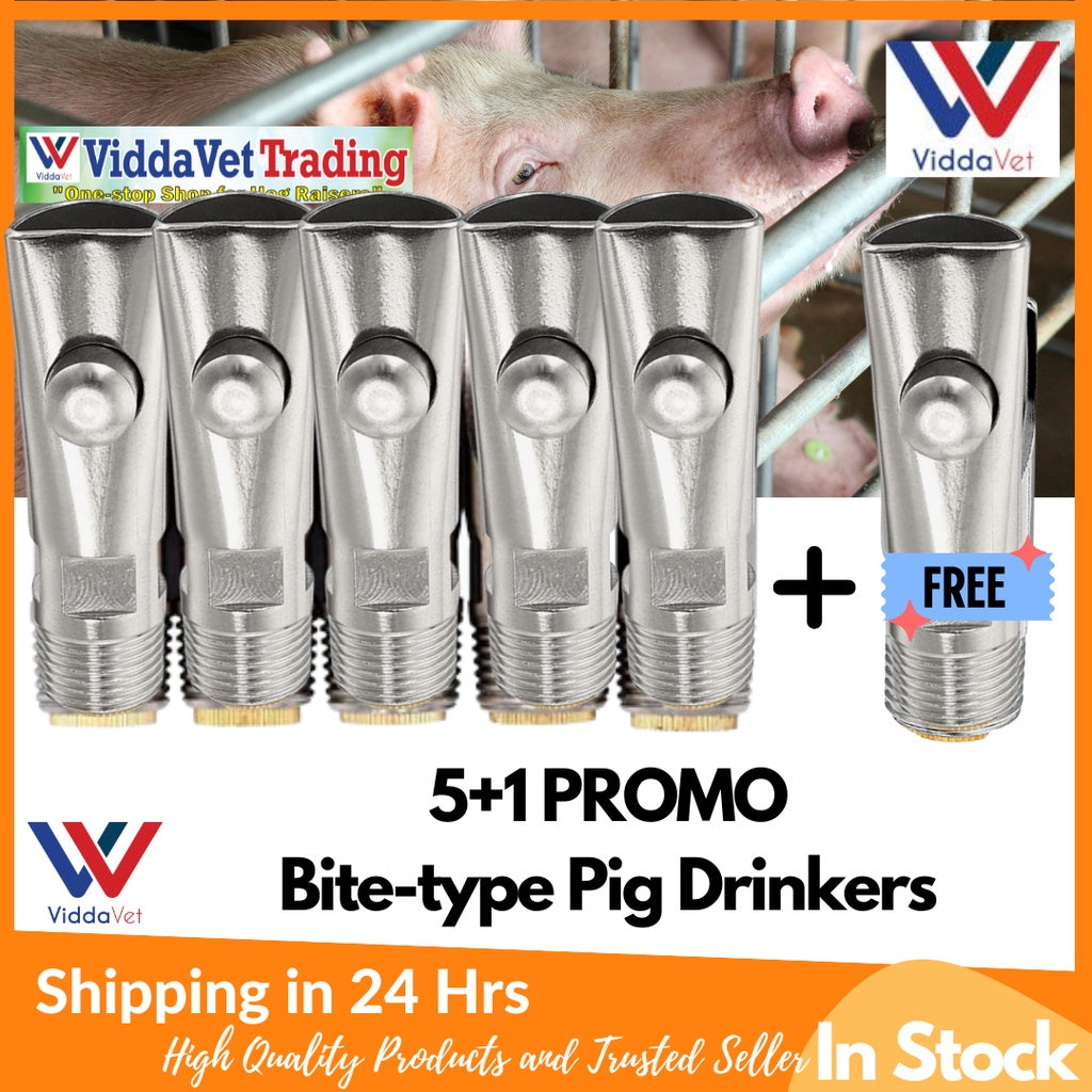 Copper End Sow Bite Type Drinker 6pcs