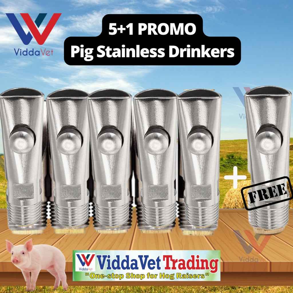 Copper End Sow Bite Type Drinker 6pcs
