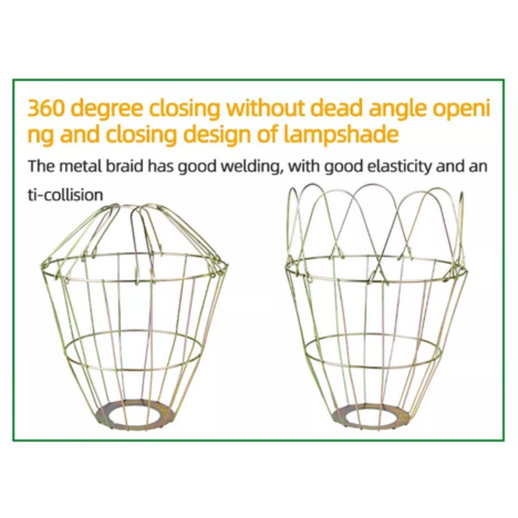 Metal Heat lamp shade with net + bulb guard brooder lamp brooder heat lamp with infrared bulb