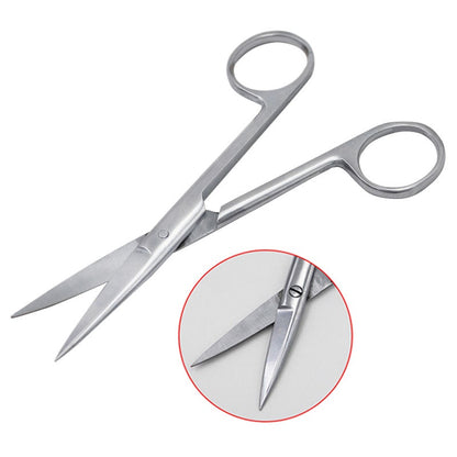 Stainless Steel Surgical Scissors 18cm Straight/Curved