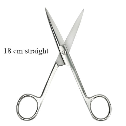 Stainless Steel Surgical Scissors 18cm Straight/Curved