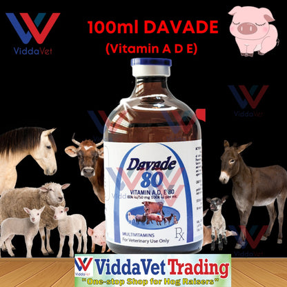 DAVADE Vitamin ADE for pets livestock dog cat pig cattle sheep goat 1bot