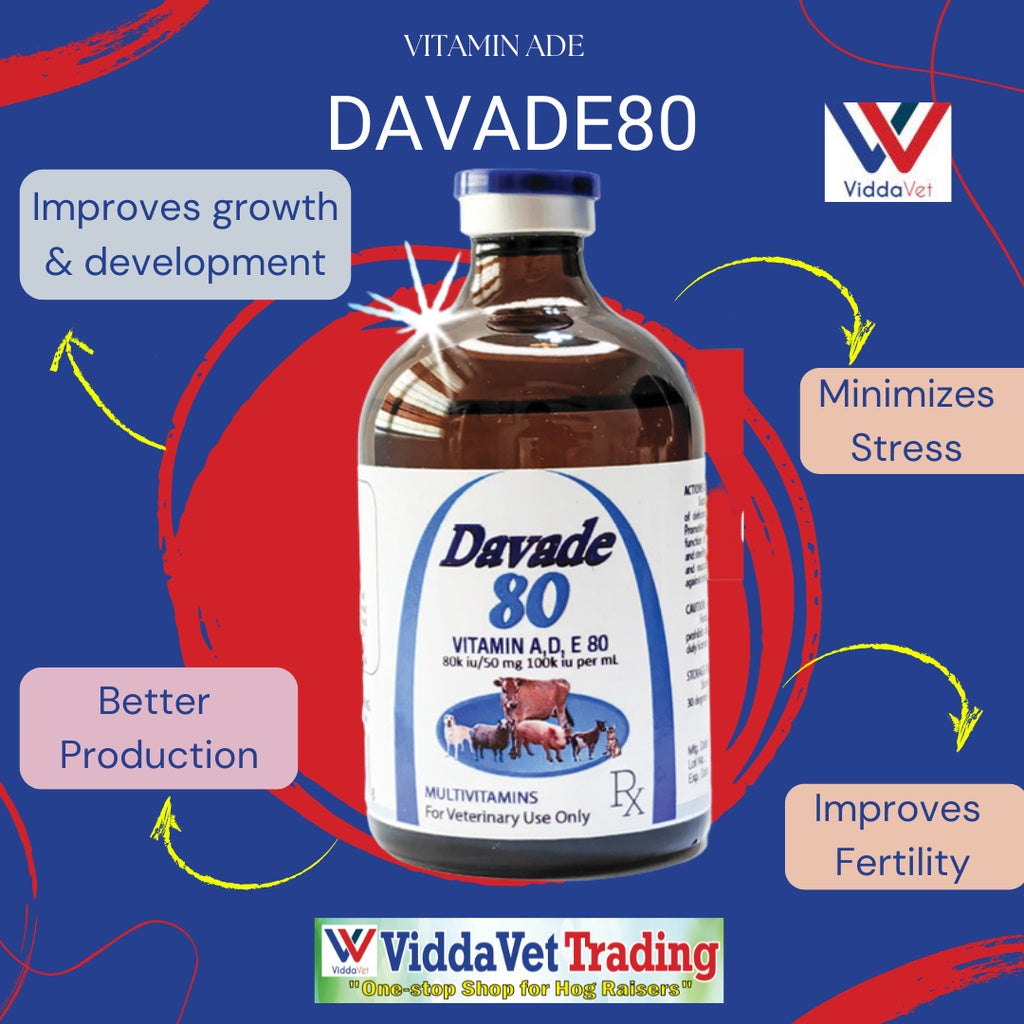 DAVADE Vitamin ADE for pets livestock dog cat pig cattle sheep goat 1bot