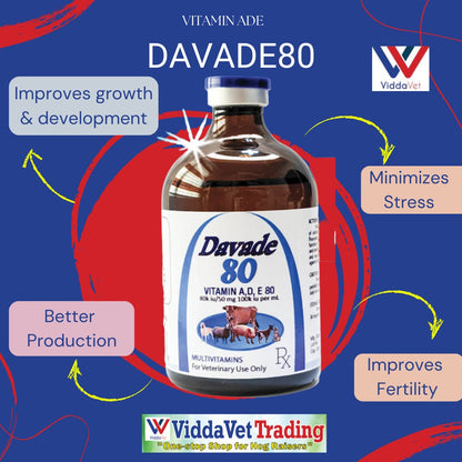 DAVADE Vitamin ADE for pets livestock dog cat pig cattle sheep goat 1bot