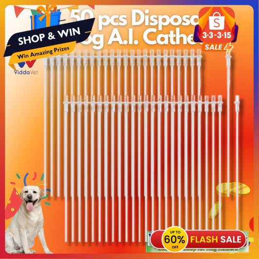 Disposable Artificial Insemination Dog Catheter 50pcs