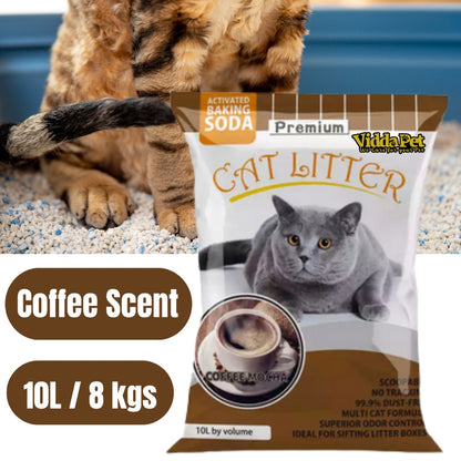 Premium Cat Litter Sand Coffee Scent 10L 8kgs