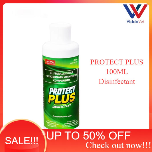 1 bottle Protect Plus Disinfectant 100ml for barns , housing , eqpt