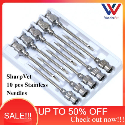 SharpVet Stainless Assorted Needle 10pcs