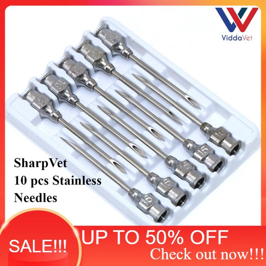SharpVet Stainless Assorted Needle 10pcs