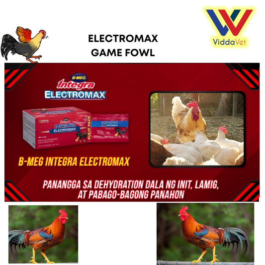 1 box ELECTROMAX (ELECTROLYTES) INTEGRA B-MEG for game fowl