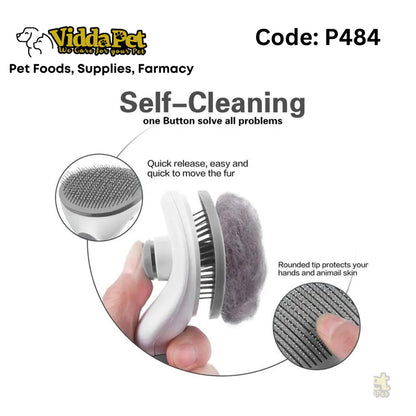 Pet Hair Comb Push Brush