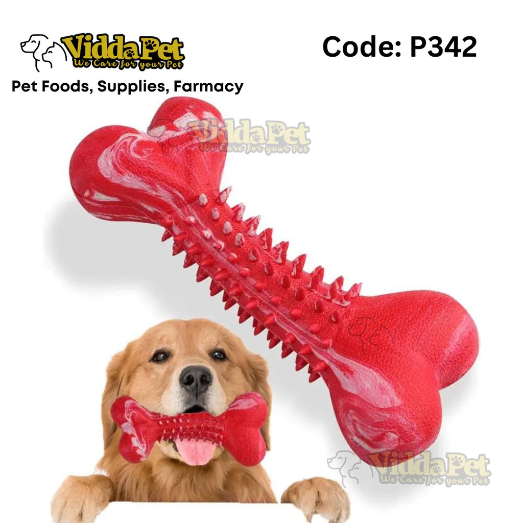 Rubber Dog Toy with Thorn Bone Teether