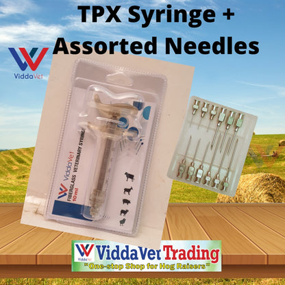 Fiberglass Syringe with Assorted Needles (10ml/20ml)
