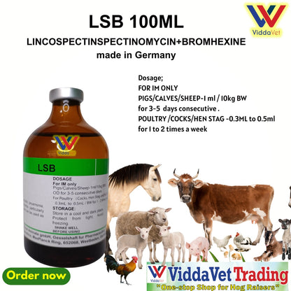 1 bot LSB 100ml made in Germany for animals livestock poultry pigs cattle