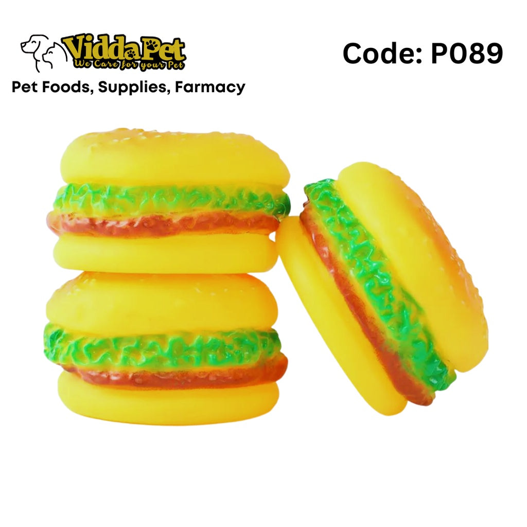 Burger Squeaky Toy