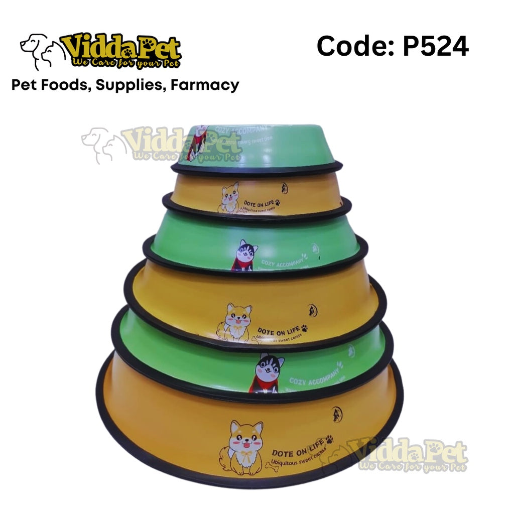 P524 Coated Stainless Feeding bowl for Pets