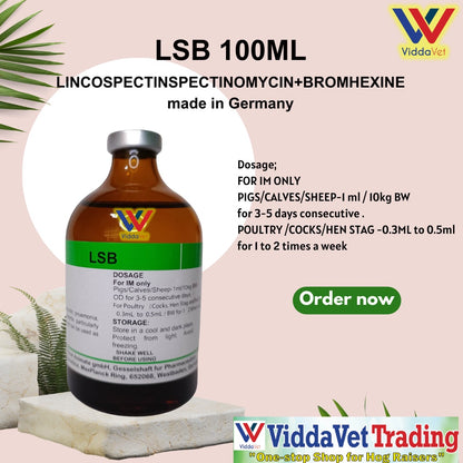 1 bot LSB 100ml made in Germany for animals livestock poultry pigs cattle