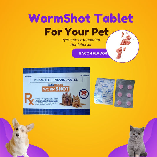 Wormshot Dewormer 30 Tablets