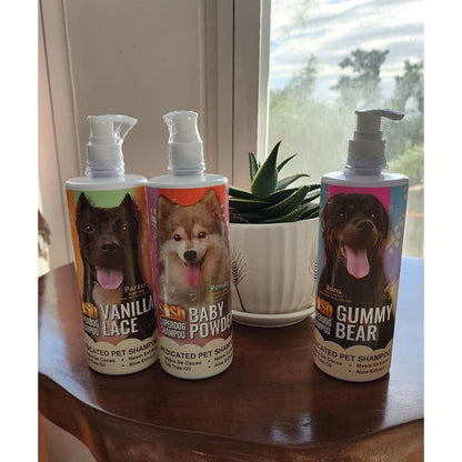 1 bot SUPERDOG SHAMPOO with Gummy Bear scent  500ml / 250ml