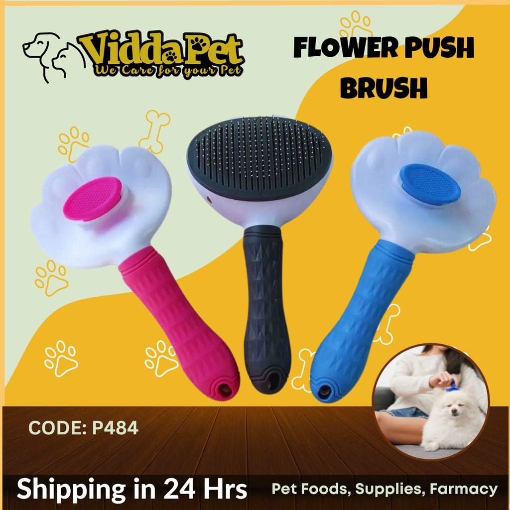 Pet Hair Comb Push Brush