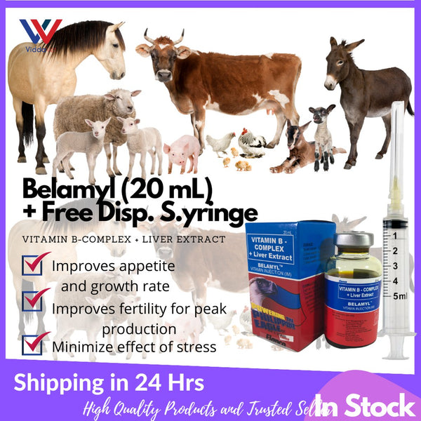 Belamyl Vitamin B Complex Injection 20ml - Complete Animal Health ...