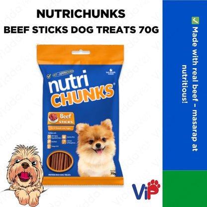 NutriChucks Beef Sticks 70 Grams