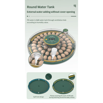Automatic Egg Incubator 52 Eggs Capacity